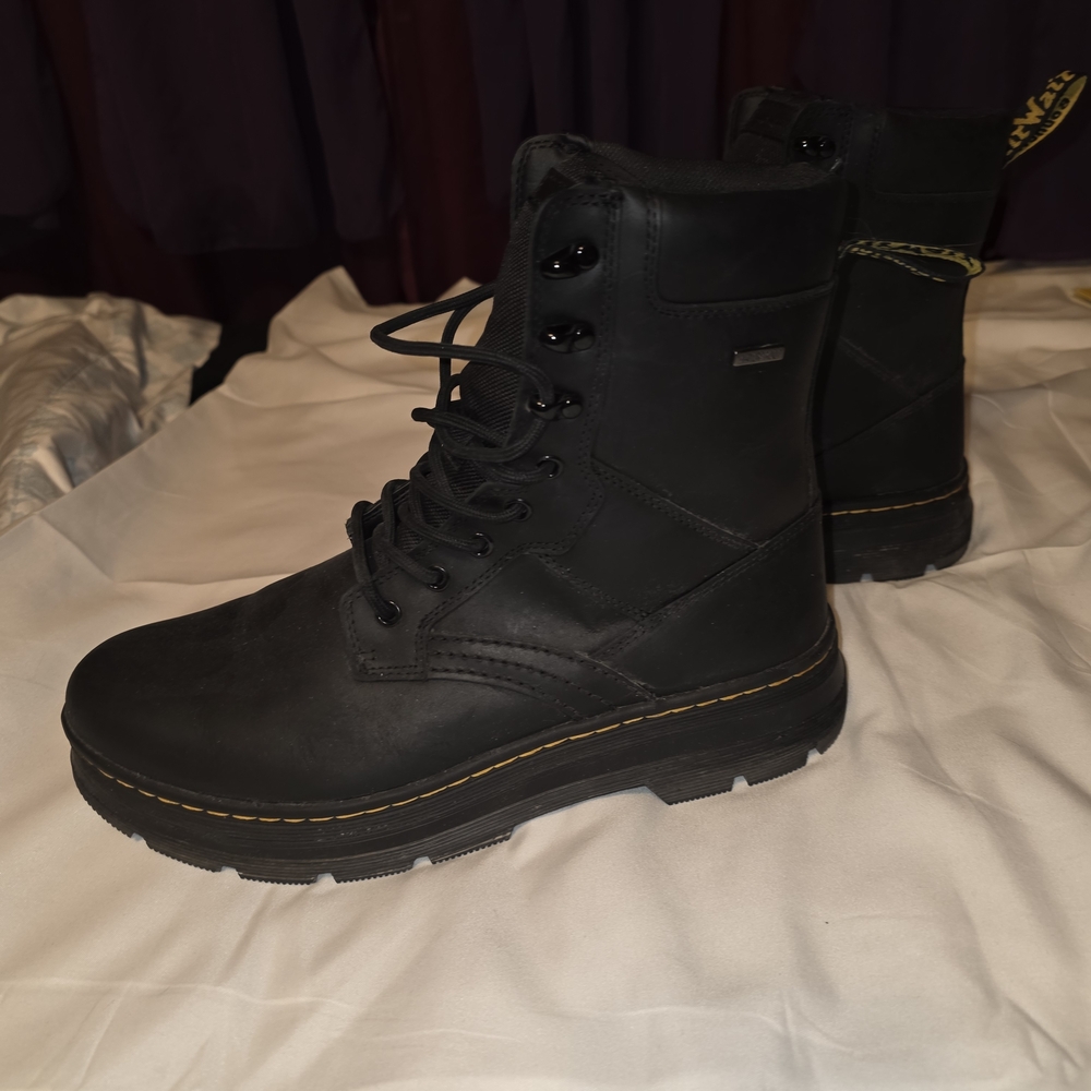 Men's Black Lace-Up Boots